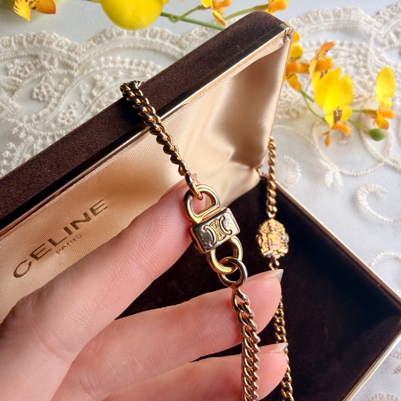 罕有多用途 Celine凱旋門長項鏈 毛衣鏈 腰鏈兩用 附原裝盒子-18