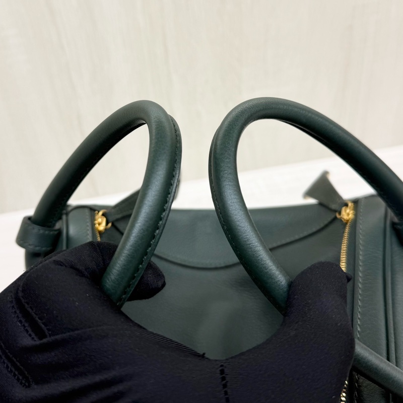 HERMES泰坦綠evercolor皮Lindy26（離櫃商品）-11