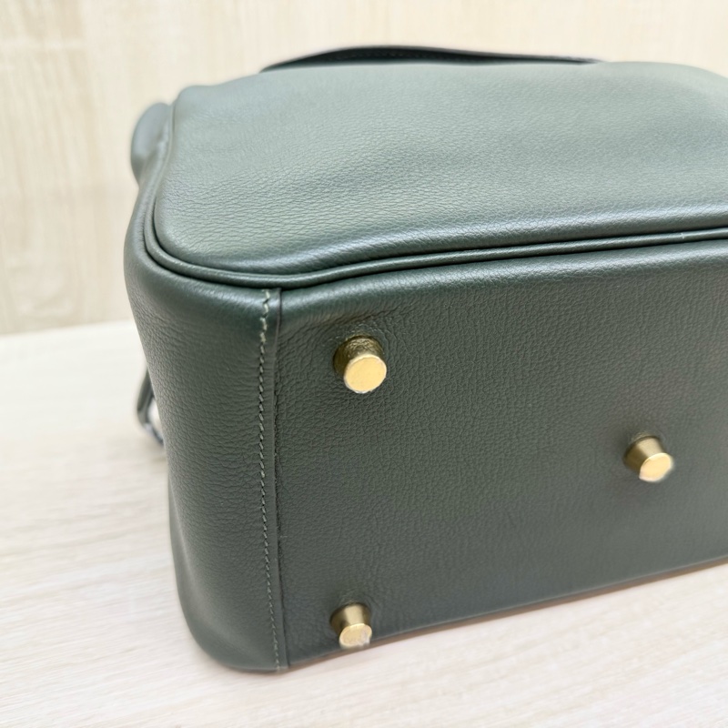 HERMES泰坦綠evercolor皮Lindy26（離櫃商品）-21