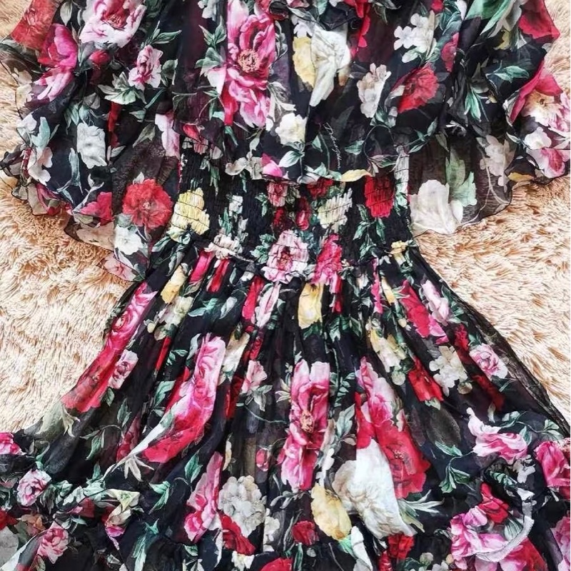 Dg真絲連衣裙38碼-0