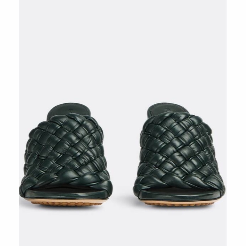 Bottega Veneta 女士 徽標褶襇圓頭高跟涼鞋36 36.5 37 37.5 38 38.5 39 40碼跟高: 9cm-2
