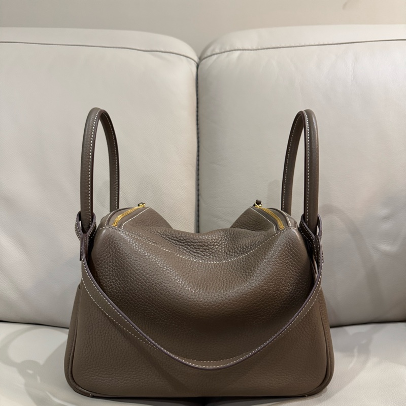Hermes 愛馬仕 Lindy 林迪包26/大象灰金釦/95新美品-3