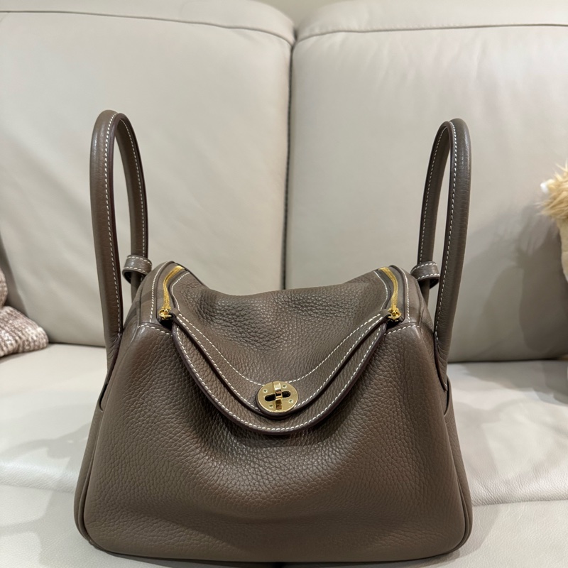 Hermes 愛馬仕 Lindy 林迪包26/大象灰金釦/95新美品-8