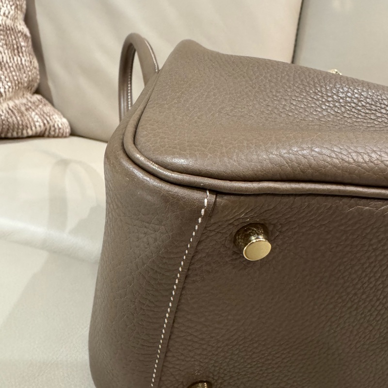 Hermes 愛馬仕 Lindy 林迪包26/大象灰金釦/95新美品-9