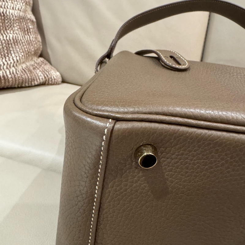 Hermes 愛馬仕 Lindy 林迪包26/大象灰金釦/95新美品-11