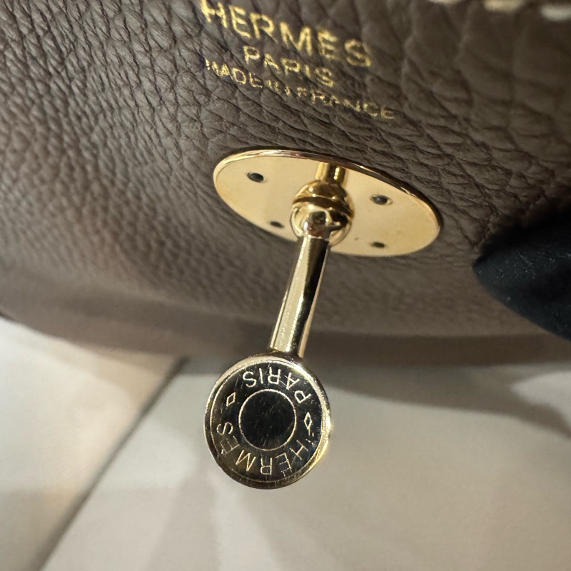 Hermes 愛馬仕 Lindy 林迪包26/大象灰金釦/95新美品-18