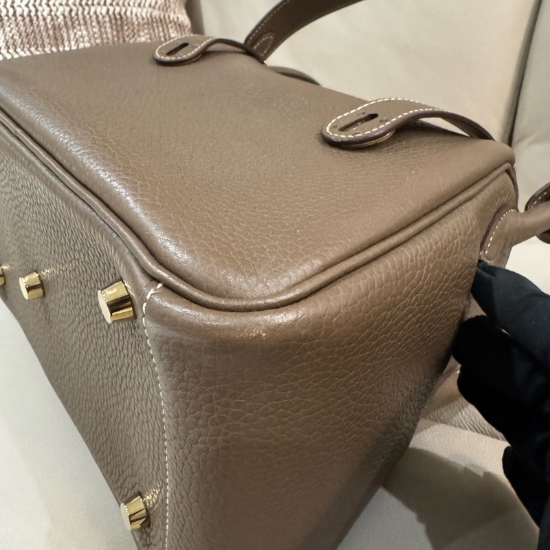 Hermes 愛馬仕 Lindy 林迪包26/大象灰金釦/95新美品-19