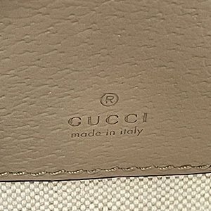 *奢華大道國際精品*【G1819】GUCCI燕麥色PVC 綠紅綠 OPHIDIA GG保齡球兩用包 724606-9