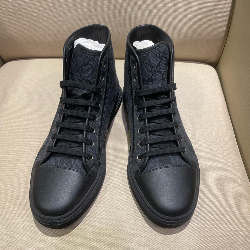 GUCCI老花高筒男鞋-4