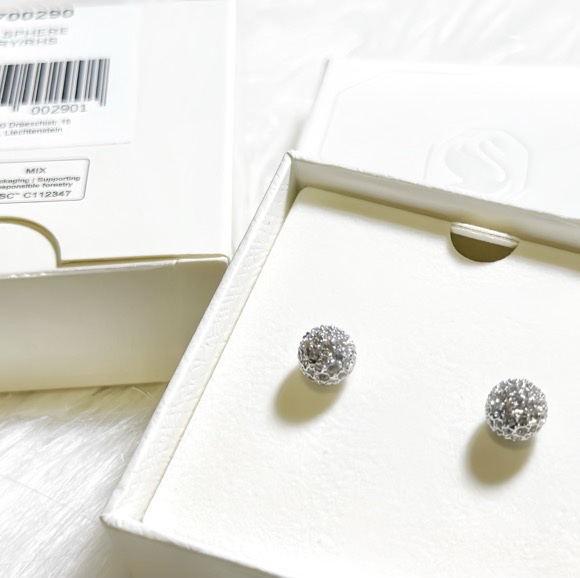 全新現貨 Swarovski Dextera 滿鑽球耳環|原價3880-16