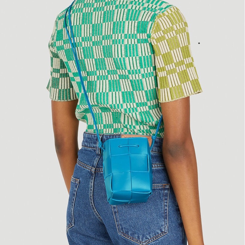 Bottega Veneta 女士 迷你Cassette編織水桶斜挎包均碼碼MINI、9cm*9cm*14cm-3