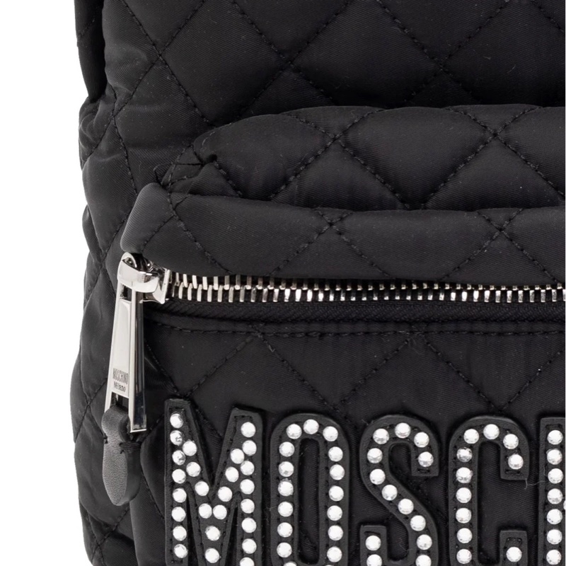 Moschino 女士 徽標綴飾雙肩包均碼碼21.5cm*10.5cm*30.5cm-4