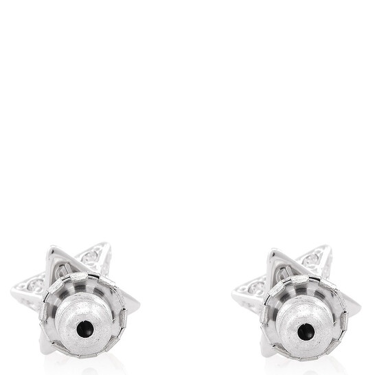 Swarovski 幾何立體星芒耳釘|設計款|全新未戴-8