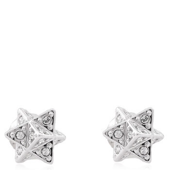 Swarovski 幾何立體星芒耳釘|設計款|全新未戴-11