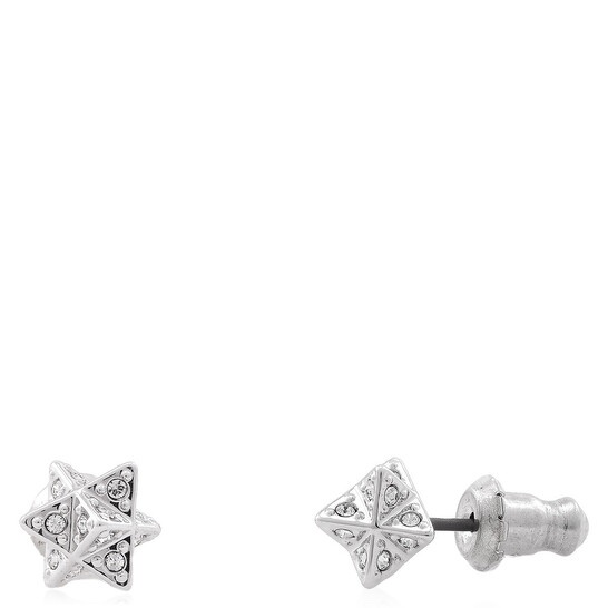 Swarovski 幾何立體星芒耳釘|設計款|全新未戴-14