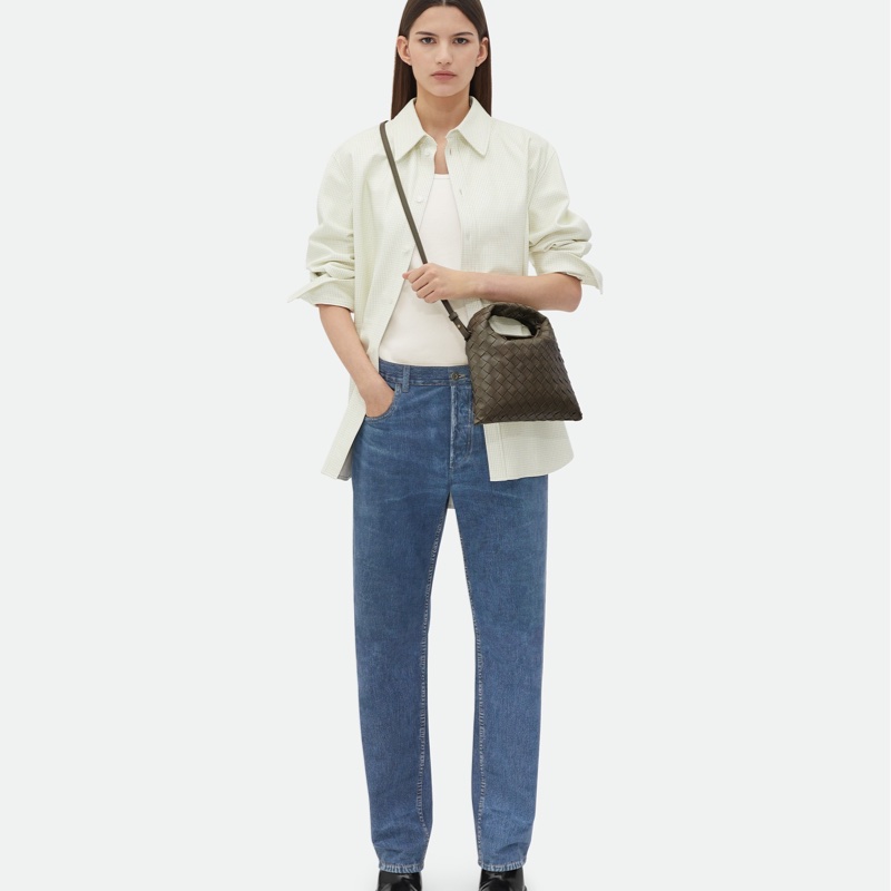 Bottega Veneta 女士 迷你Hop編織單肩包均碼碼MINI、25.5cm*11cm*14.5cm-2