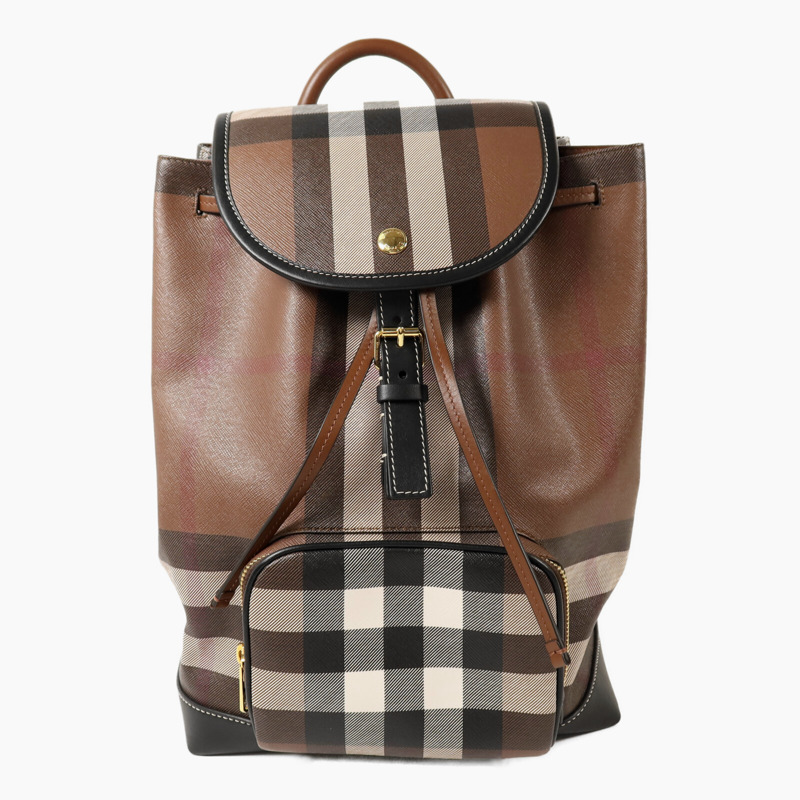 BURBERRY 塗層帆布BackPack金扣背包-0