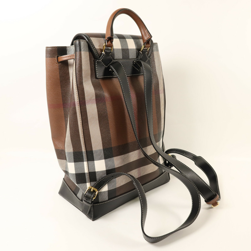 BURBERRY 塗層帆布BackPack金扣背包-7