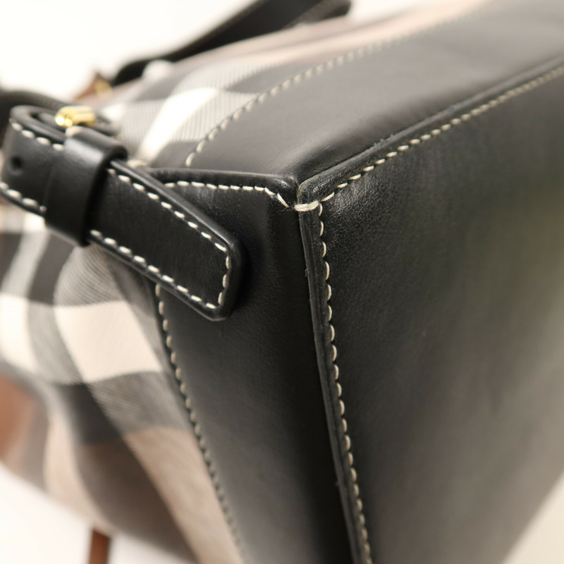 BURBERRY 塗層帆布BackPack金扣背包-12