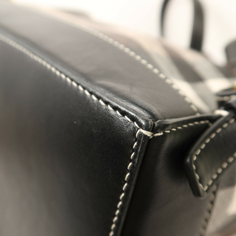 BURBERRY 塗層帆布BackPack金扣背包-13