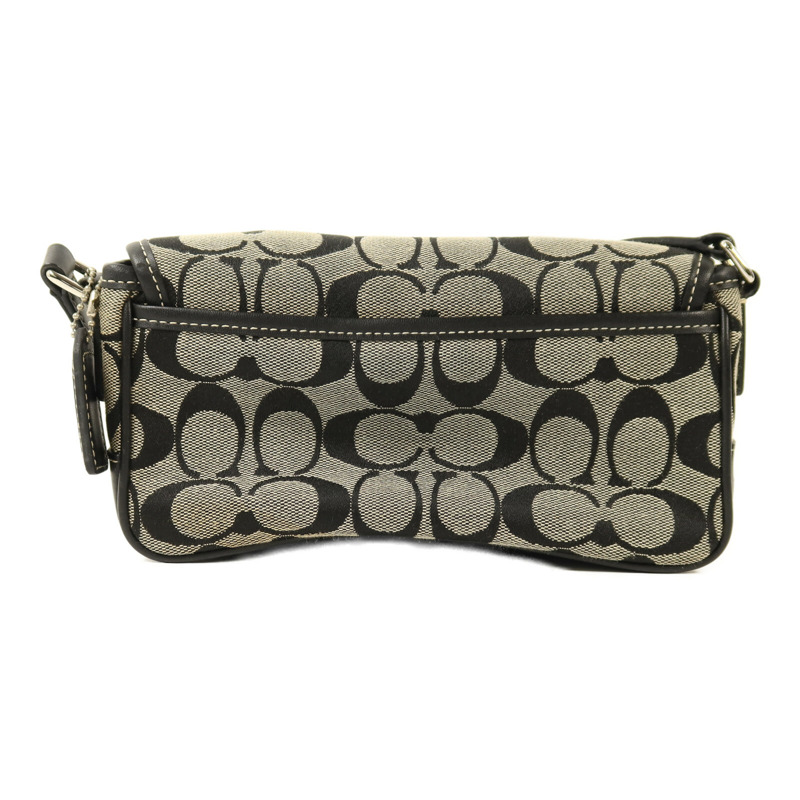 COACH 帆布Shoulder Bag銀扣肩背袋-1