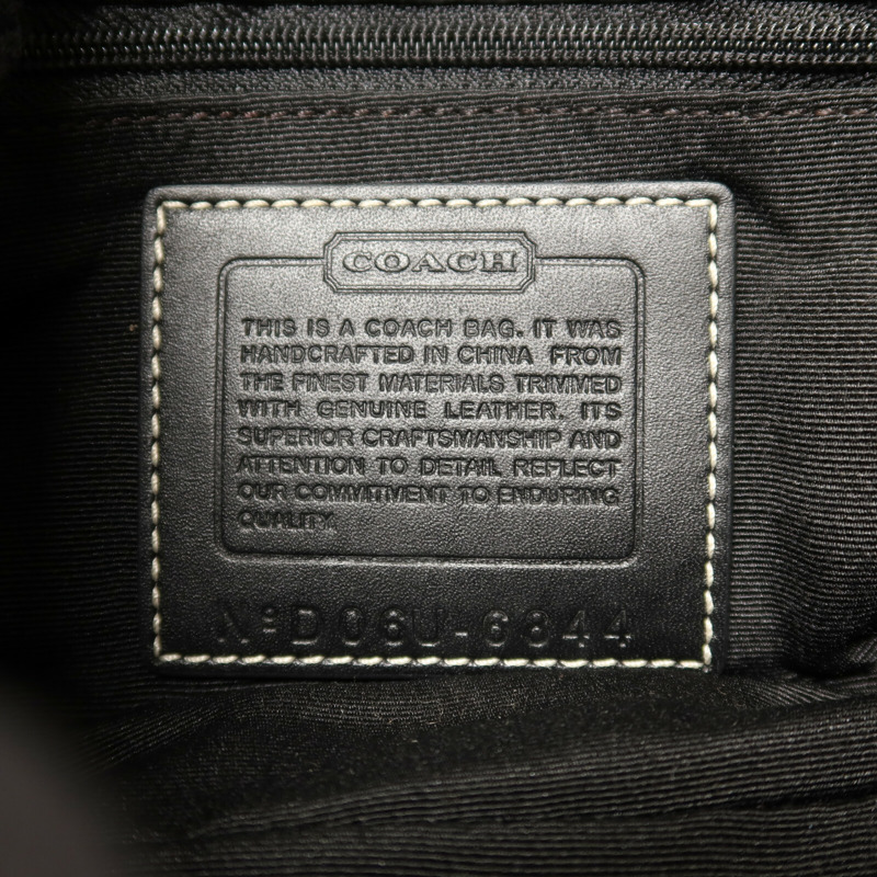 COACH 帆布Shoulder Bag銀扣肩背袋-5