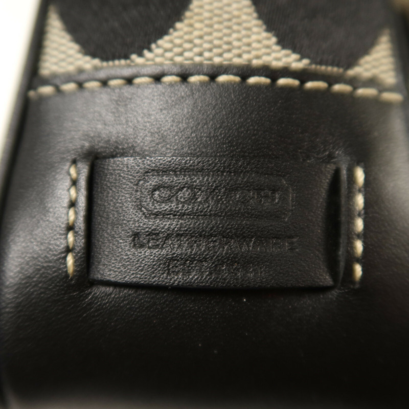 COACH 帆布Shoulder Bag銀扣肩背袋-10