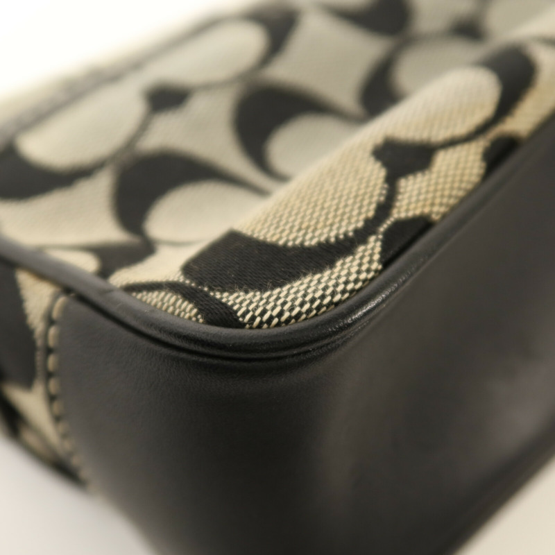 COACH 帆布Shoulder Bag銀扣肩背袋-13