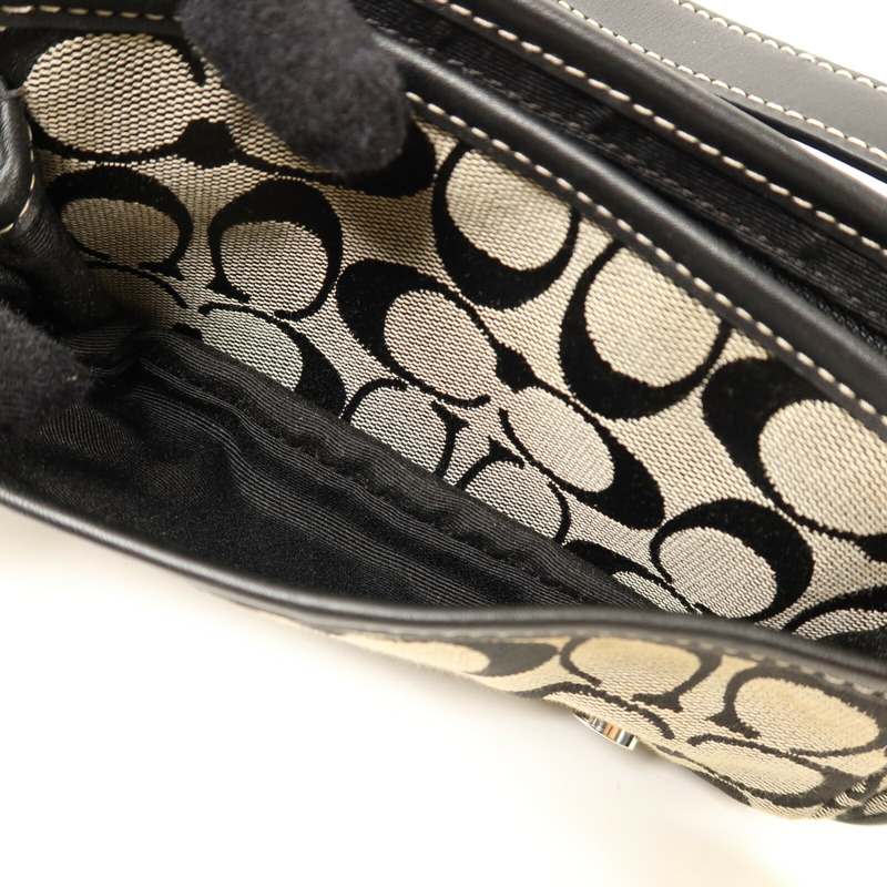 COACH 帆布Shoulder Bag銀扣肩背袋-15