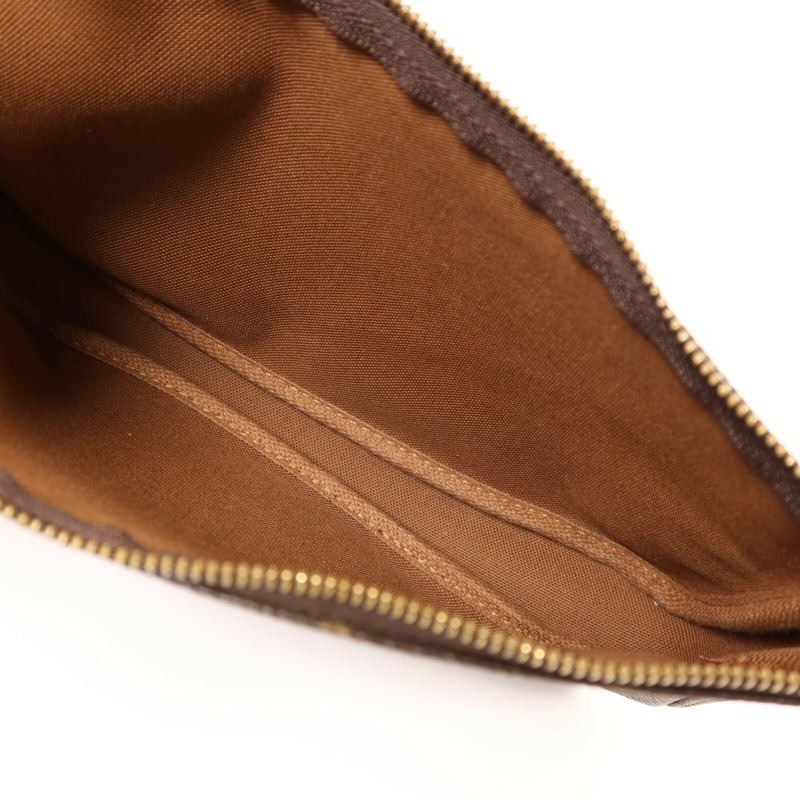 LOUIS VUITTON Monogram Pochette Accessoires金扣手挽袋-4