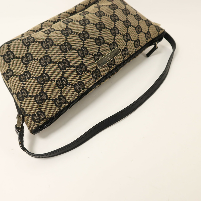 GUCCI 帆布Hand Bag金扣手挽袋-7