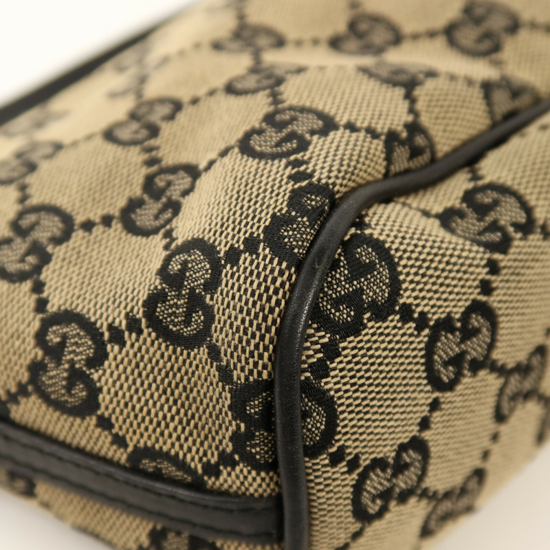 GUCCI 帆布Hand Bag金扣手挽袋-12