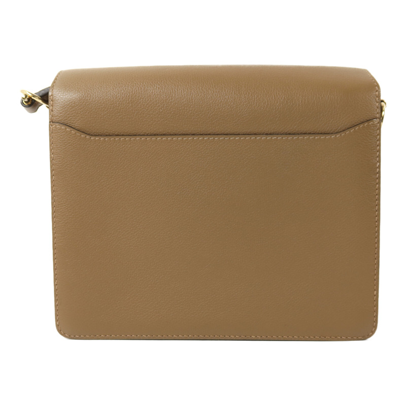 HERMES Evercolor皮革Roulis 23金扣肩背袋Alezan-1