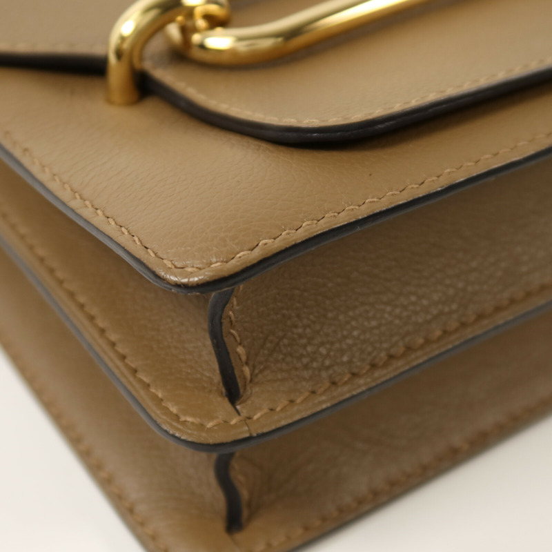 HERMES Evercolor皮革Roulis 23金扣肩背袋Alezan-11