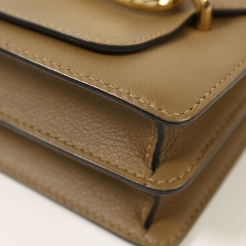 HERMES Evercolor皮革Roulis 23金扣肩背袋Alezan-12