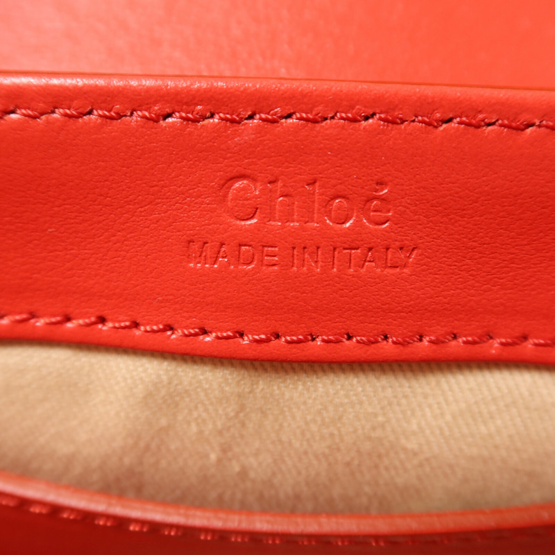 Chloe 牛皮皮革Mini C Bag金扣手挽肩背兩用袋-5