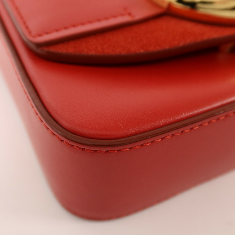 Chloe 牛皮皮革Mini C Bag金扣手挽肩背兩用袋-12