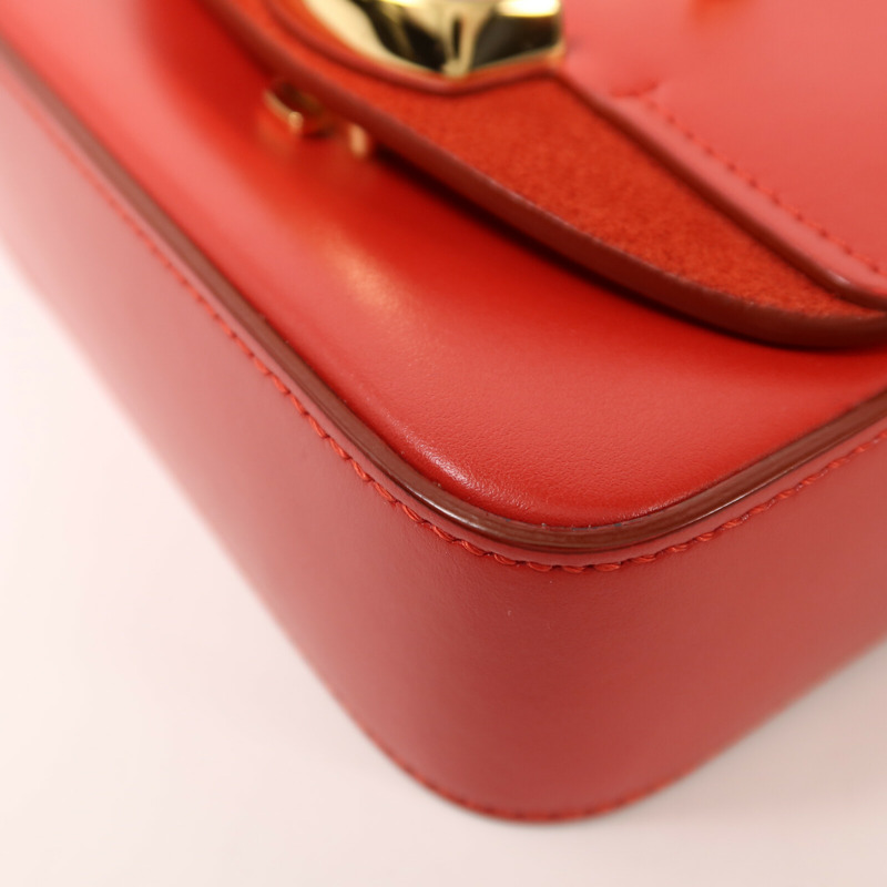 Chloe 牛皮皮革Mini C Bag金扣手挽肩背兩用袋-13