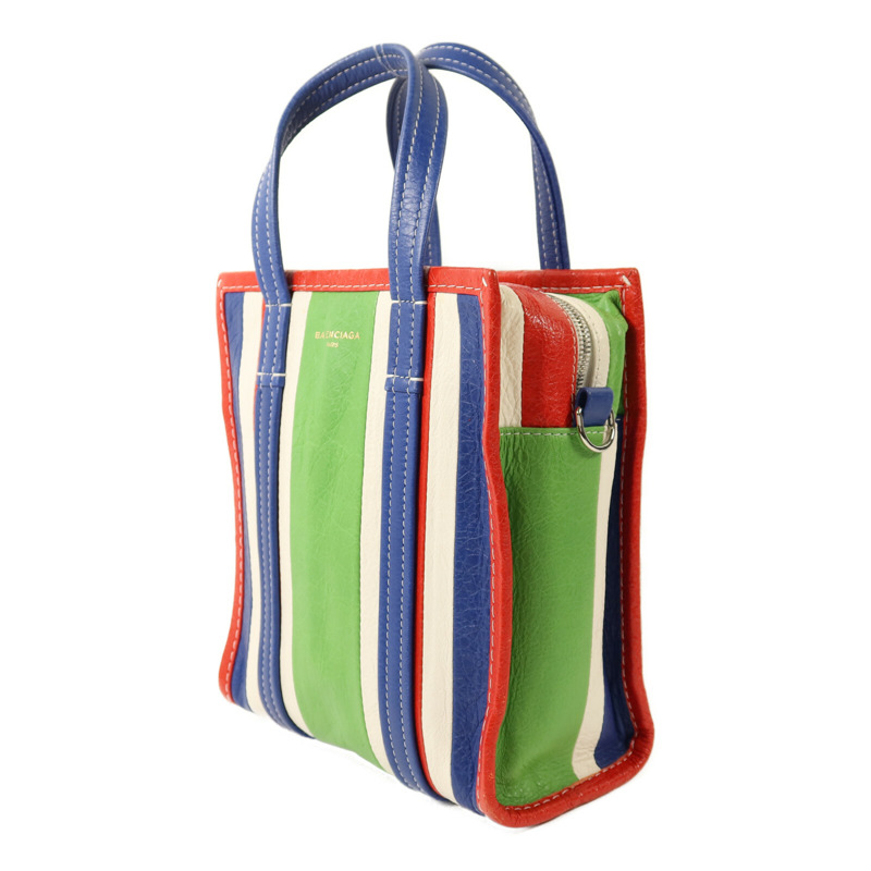 BALENCIAGA 牛皮皮革Bazar Bag銀扣手挽肩背兩用袋-2