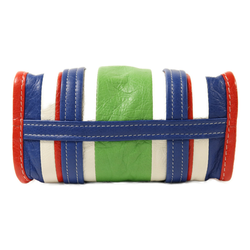 BALENCIAGA 牛皮皮革Bazar Bag銀扣手挽肩背兩用袋-3