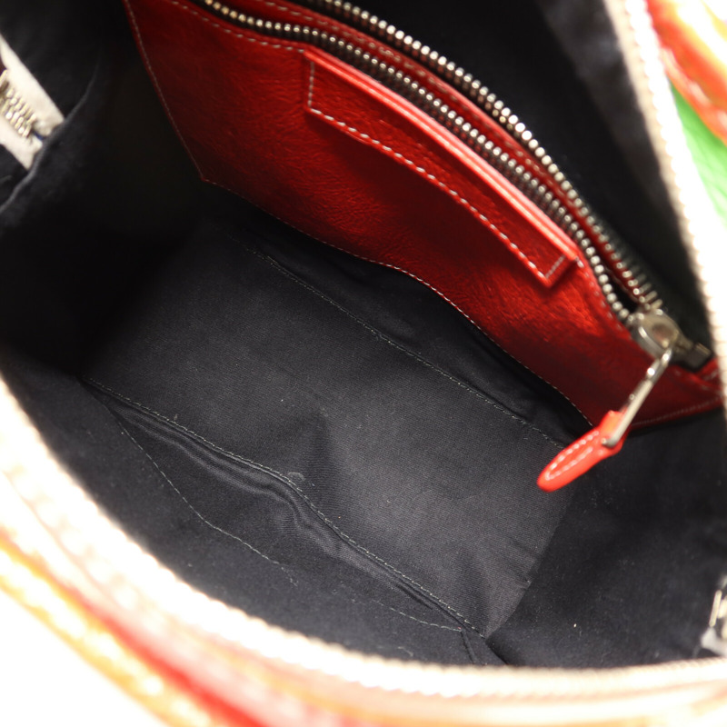 BALENCIAGA 牛皮皮革Bazar Bag銀扣手挽肩背兩用袋-4