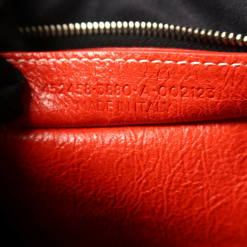 BALENCIAGA 牛皮皮革Bazar Bag銀扣手挽肩背兩用袋-6