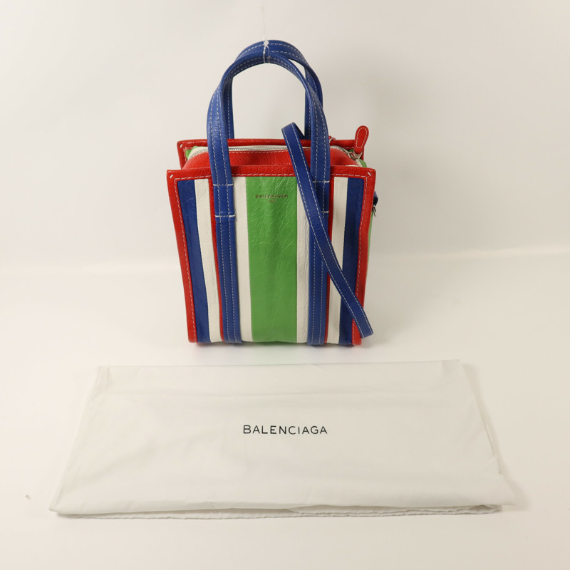 BALENCIAGA 牛皮皮革Bazar Bag銀扣手挽肩背兩用袋-8