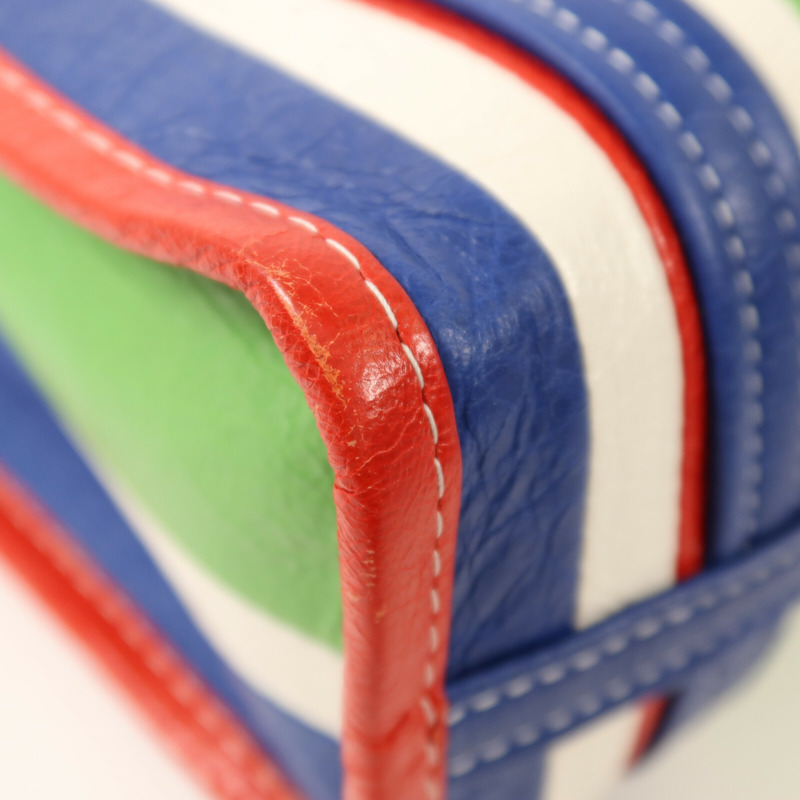 BALENCIAGA 牛皮皮革Bazar Bag銀扣手挽肩背兩用袋-10