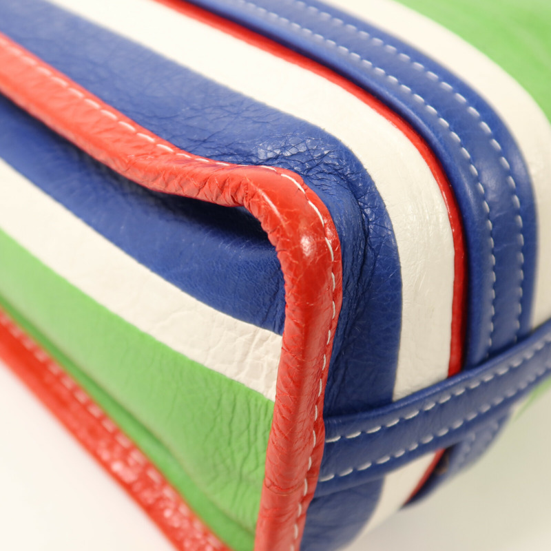 BALENCIAGA 牛皮皮革Bazar Bag銀扣手挽肩背兩用袋-12