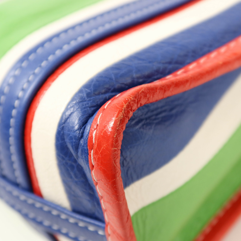 BALENCIAGA 牛皮皮革Bazar Bag銀扣手挽肩背兩用袋-13