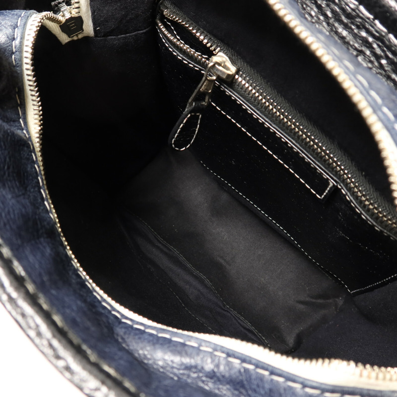 BALENCIAGA 牛皮皮革Bazar Bag銀扣手挽肩背兩用袋-4