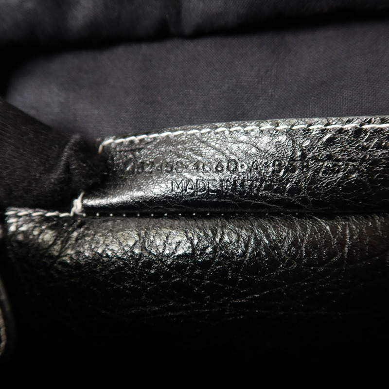 BALENCIAGA 牛皮皮革Bazar Bag銀扣手挽肩背兩用袋-6