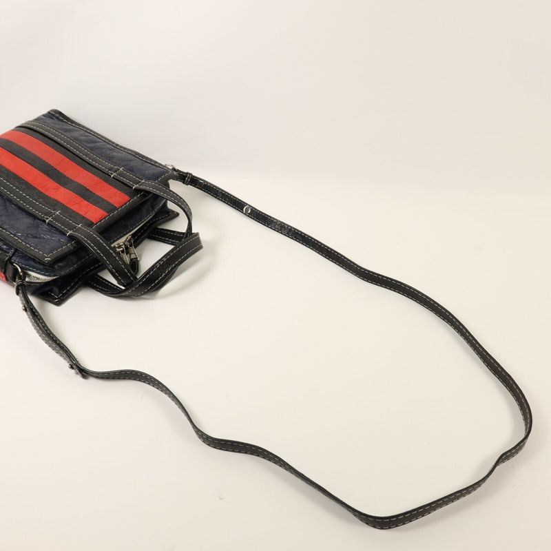 BALENCIAGA 牛皮皮革Bazar Bag銀扣手挽肩背兩用袋-7