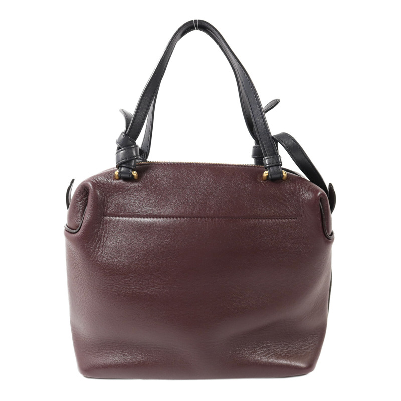 CELINE 牛皮皮革Soft Cube Bag金扣手挽肩背兩用袋-1